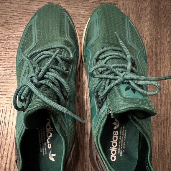 Adidas ZX 2K Boost Men's 10.5 Shoes Collegiate Green-Cloud White GY5808 EUC - Picture 2 of 7